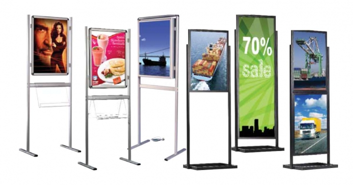 Free-standing Poster Panel